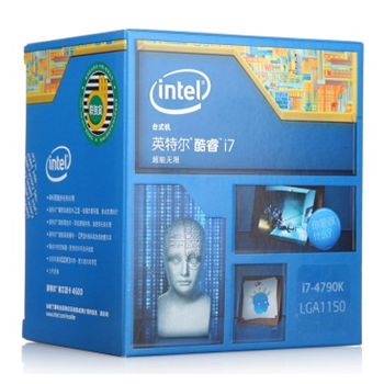 京聪商城英特尔（Intel） 酷睿i7-4790k 22纳米盒装CPU处理器（LGA1150/4GHz/8M三级缓存)总代理批发