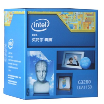京聪商城英特尔（Intel）奔腾 G3260 Haswell架构盒装CPU处理器（LGA1150/3.3GHz/3M三级缓存/53W/22纳米）总代理批发