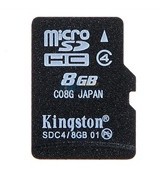 京聪商城金士顿（Kingston）8G Class4 TF（micro SD）存储卡总代理批发