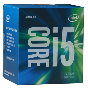 京聪商城英特尔（Intel） 酷睿i5-6400 14纳米　盒装CPU处理器 （LGA1151/2.7GHz/6MB三级缓存/65W总代理批发